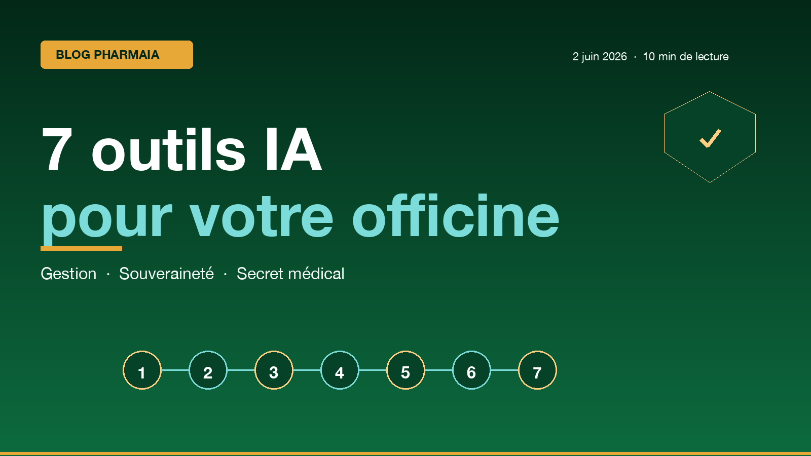 7 outils IA pour votre officine en 2026 : gagner du temps sans compromettre le secret médical